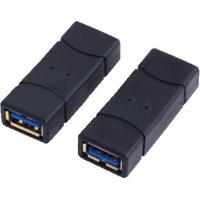 LogiLink USB 3.2 Gen 1 (USB 3.0) Adapter [1x USB 3.2 Gen 1 bus A (USB 3.0) - 1x USB 3.2 Gen 1 bus A (USB 3.0)] AU0026 1.8 m Vergulde steekcontacten - thumbnail