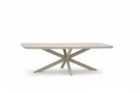 Trestino dining tuintafel valence 240x110x74cm latte - thumbnail