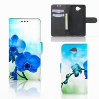 Microsoft Lumia 650 Hoesje Orchidee Blauw - Cadeau voor je Moeder - thumbnail