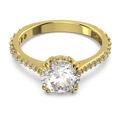 Swarovski 5642621 Ring Constella Cocktail goudkleurig-wit - thumbnail