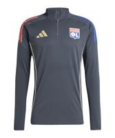adidas Olympique Lyon Trainingstrui 1/4-Zip 2025-2026 Donkergrijs Goud Rood Blauw - thumbnail