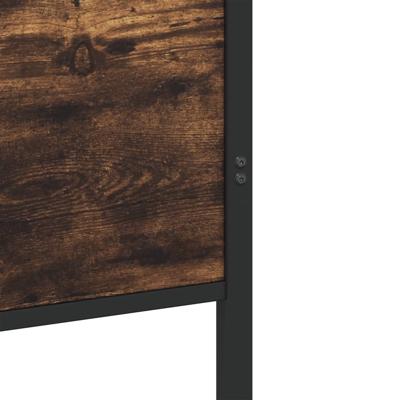 Bedframe zonder matras metaal gerookt eikenkleurig 140x200 cm Bedframe zonder matras metaal gerookt eikenkleurig 140x200 cm