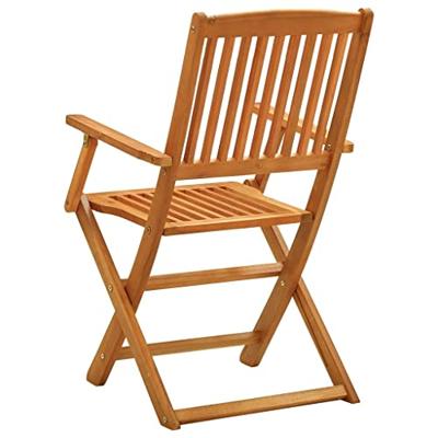 Tuinstoelen 4 st inklapbaar massief eucalyptushout