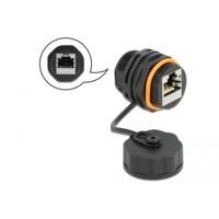 Delock 86695 Kabelconnector RJ45 jack naar RJ45 jack Cat.6A met beschermkap waterdicht - thumbnail