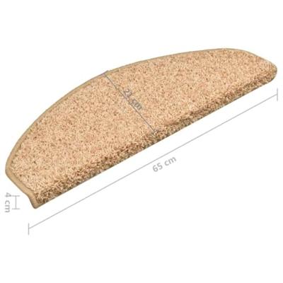 VidaXL Trapmatten 15 st 65x21x4 cm goudkleurig