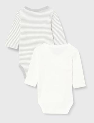 Playshoes Schnizler set 2 overslagrompers lange mouw walvis crème-56