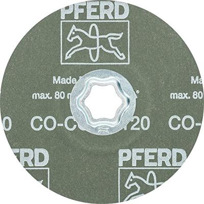 PFERD TOOLS 64193112 Combiclick keramische korrel fiberschijf Ø 125 mm Co-Cool 120 voor roestvrij staal Diameter 125 mm