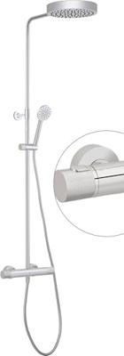 Ben Engraved Cross regendoucheset Ø25cm chroom