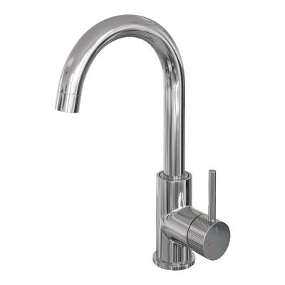 Chrome Carving hoge opbouw wastafelmengkraan met draaibare uitloop, model A