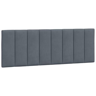 Bed met matras fluweel donkergrijs 120x200 cm - thumbnail