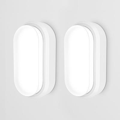 Set van 2 C-Series - LED Plafondlamp wit ovaal - Wandlamp - Scheepslamp - IP54 - 12W - 1160lm - 6500K Daglicht wit - voor binnen en buiten