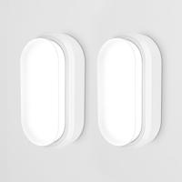 Set van 2 C-Series - LED Plafondlamp wit ovaal - Wandlamp - Scheepslamp - IP54 - 12W - 1160lm - 6500K Daglicht wit - voor binnen en buiten - thumbnail