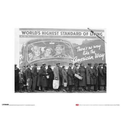 Kunstdruk Time Life - World's Highest Standard of Living 30x40cm