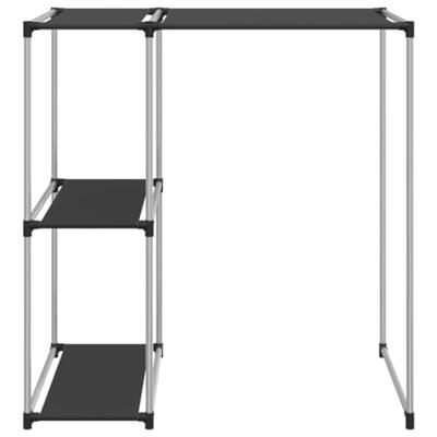 Opbergrek voor boven wasmachine 87x55x90,5 cm ijzer zwart