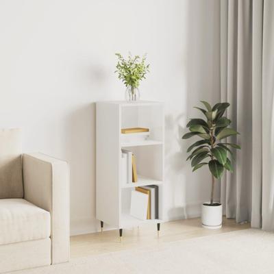 Dressoir 34,5x32,5x90 cm bewerkt hout hoogglans wit Dressoir 34,5x32,5x90 cm bewerkt hout hoogglans wit