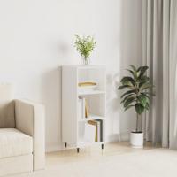 Dressoir 34,5x32,5x90 cm bewerkt hout hoogglans wit - thumbnail