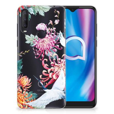 Alcatel 1S (2020) | TPU Hoesje | Bird Flowers