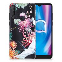 Alcatel 1S (2020) | TPU Hoesje | Bird Flowers - thumbnail