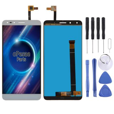 LCD-scherm en digitizer volledige montage voor Alcatel pop 4 7070/OT-7070/OT7070/7070X/7070Q/7070A/7070I (wit)