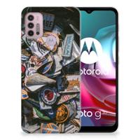 Motorola Moto G30 | G10 | Siliconen hoesje | met foto Badges - thumbnail