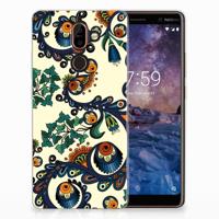 Siliconen Hoesje Nokia 7 Plus Barok Flower - thumbnail