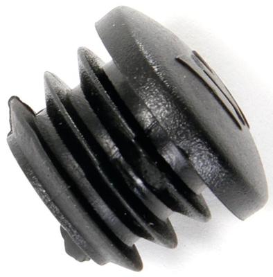 Ergotec stuurdoppen handlebar plug plastic piece black