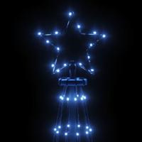 Kerstboom met grondpin 108 LED's blauw 180 cm - thumbnail
