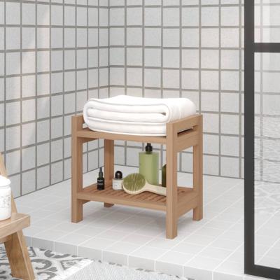 VidaXL Badkamertafel 45x30x45 cm massief teakhout