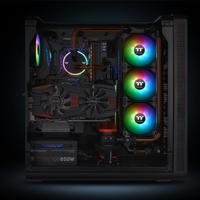 Thermaltake 3x Pure 14 ARGB Sync PC-ventilator Zwart, RGB (b x h x d) 140 x 140 x 25 mm Incl. LED-verlichting - thumbnail