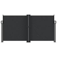 Windscherm uittrekbaar 120x1200 cm zwart - thumbnail