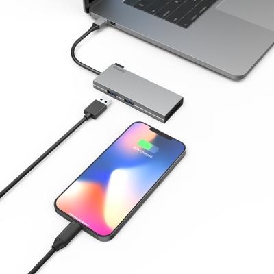 Hama USB-C (USB 3.2 Gen 2) multiport hub 6 poorten Grijs