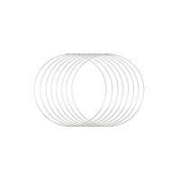 Vaessen Creative • metalen ringen set ø20cm 3mm zilver 8x - thumbnail