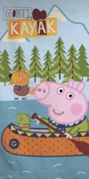 Peppa pig strandlaken Kayak 70 x 140 cm katoen - thumbnail