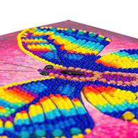 Crystal Art Kaart Vlinder 18x18 cm - thumbnail