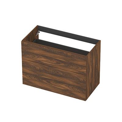 INK - Onderkast 2L A-sym Decor Tbv Grepen - 900x450x650 Mm - Noten