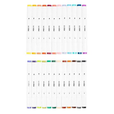 Creativ Company Tekenstift, lijndikte 1+8 mm, extra kleuren, 24 stuk/ 1 doos