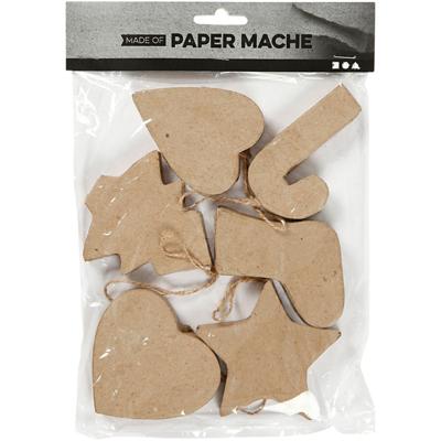 Creativ Company Kersthangers, h: 7+8 cm, 6 stuk/ 1 doos