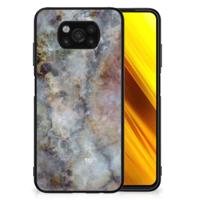 Xiaomi Poco X3 | X3 Pro Marmeren Print Telefoonhoesje Marmer Grijs - thumbnail
