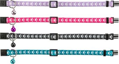 TRIXIE HALSBAND KAT PRINT POOT ELASTISCH ASSORTI