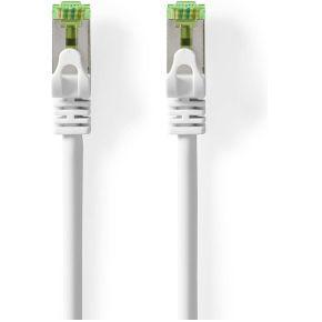 Nedis CAT7 Netwerkkabel | S/FTP | RJ45 Male | RJ45 Male | 1.00 m | Snagless | Rond | LSZH | Wit | Label - CCGL85420WT10