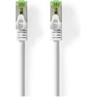 Nedis CAT7 Netwerkkabel | S/FTP | RJ45 Male | RJ45 Male | 1.00 m | Snagless | Rond | LSZH | Wit | Label - CCGL85420WT10 - thumbnail