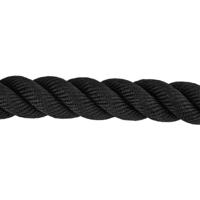 Battle rope 12 m 9 kg polyester zwart - thumbnail