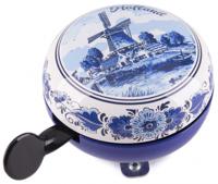 Matix fietsbel Holland Delfts blauw 80 mm staal - thumbnail