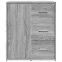 Dressoir 60x31x70 cm bewerkt hout grijs sonoma - thumbnail
