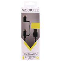 Mobilize 2in1 Cable USB to Apple MFi Lightning or Micro USB 1.5m. Black - thumbnail