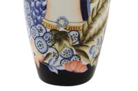 Vaas DKD Home Decor 14 x 14 x 39 cm Gezicht Porselein Blauw Multicolour - thumbnail