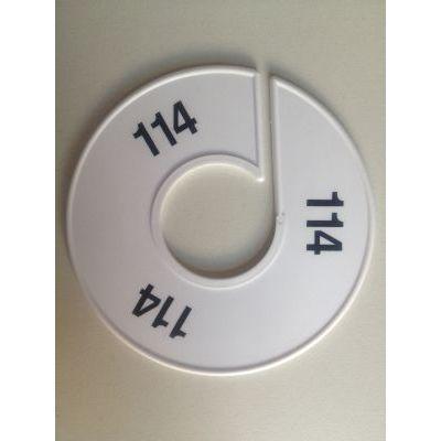 Maatring 11 cm wit/zwart 114