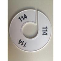 Maatring 11 cm wit/zwart 114 - thumbnail