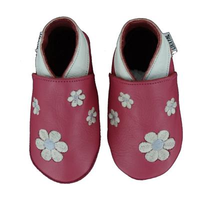 Oxxy babyslofjes fuchsia bloemetjes Maat