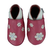 Oxxy babyslofjes fuchsia bloemetjes Maat - thumbnail